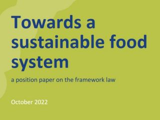 Un cadre légal de l'UE pour réorienter l'innovation et garantir un système alimentaire durable